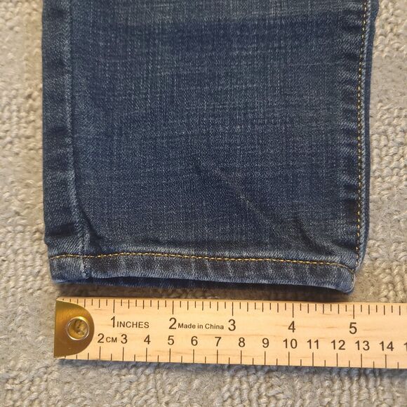 Levi’s 721 High Rise Skinny Jeans Womens 28x28 (Fits 28x27) Blue Stretch Denim - Picture 9 of 12